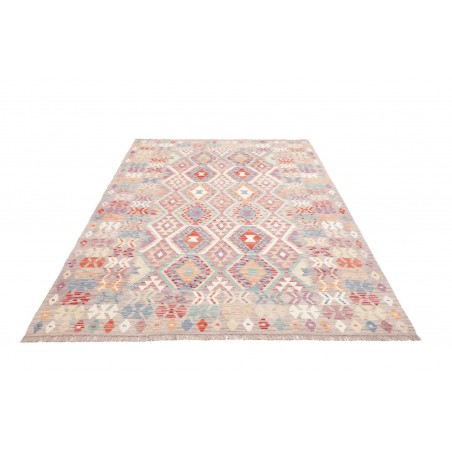 Tappeto Kilim Afghanistan beige bianco 167x248