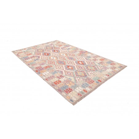 Tappeto Kilim Afghanistan beige bianco 167x248