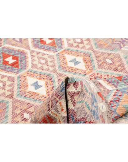 Tappeto Kilim Afghanistan beige bianco 167x248