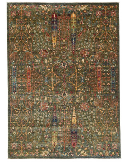 Tappeto Shahi Fine Pakistan verde marrone 171x238