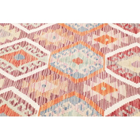 Tappeto Kilim Afghanistan bianco marrone 178x256