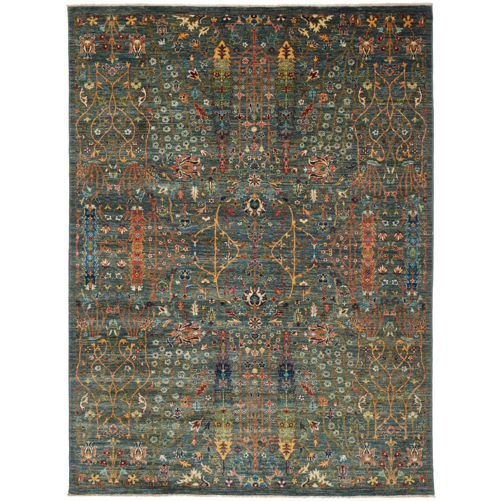 Tappeto Shahi Fine Pakistan azzurro marrone 174x233 Tappeto Shahi Fine Pakistan azzurro marrone 174x233