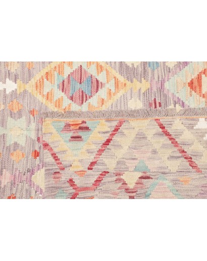 Tappeto Kilim Afghanistan bianco beige 173x240
