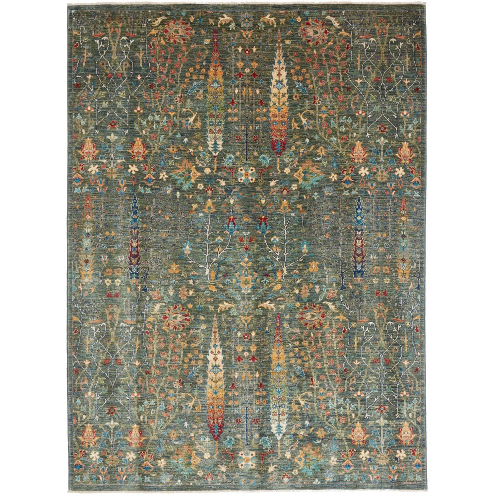 Tappeto Shahi Fine Pakistan azzurro marrone 172x232 Tappeto Shahi Fine Pakistan azzurro marrone 172x232
