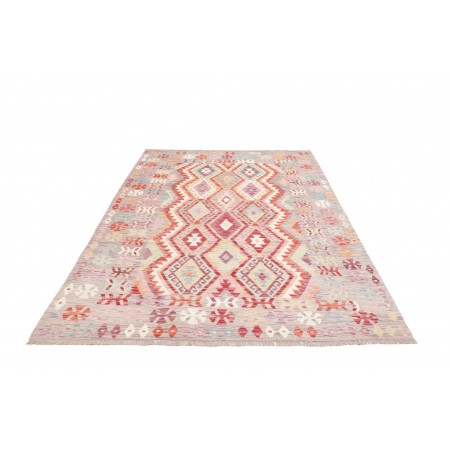 Tappeto Kilim Afghanistan beige bianco 176x253