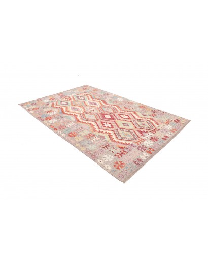 Tappeto Kilim Afghanistan beige bianco 176x253