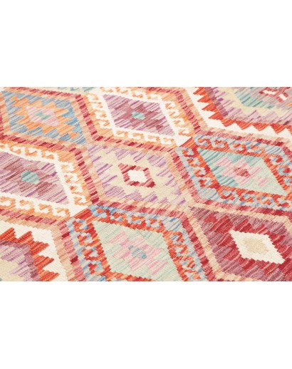 Tappeto Kilim Afghanistan beige bianco 176x253