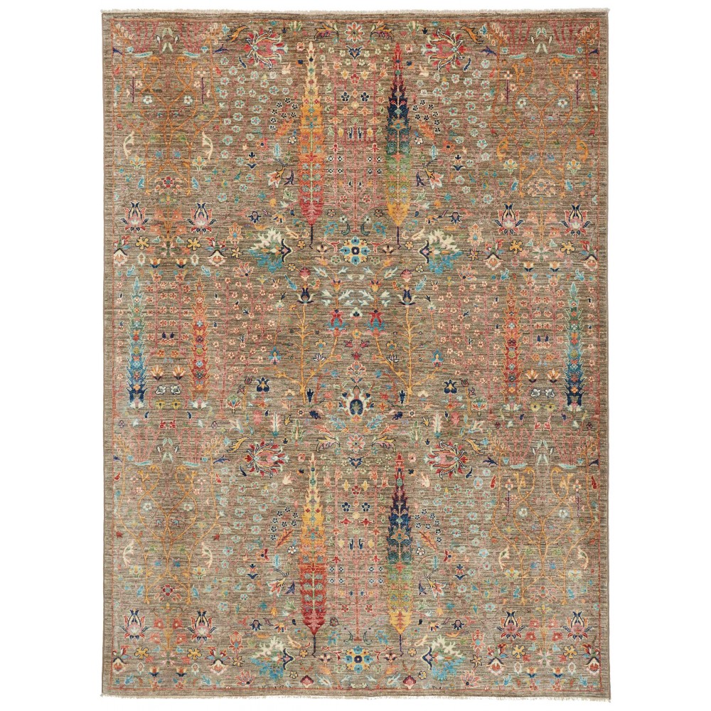 Tappeto Shahi Fine Pakistan marrone bianco 168x228 Tappeto Shahi Fine Pakistan marrone bianco 168x228