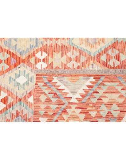 Tappeto Kilim Afghanistan marrone giallo 203x299