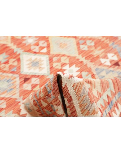 Tappeto Kilim Afghanistan marrone giallo 203x299