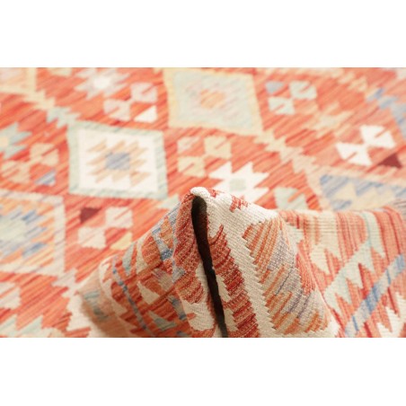 Tappeto Kilim Afghanistan marrone giallo 203x299