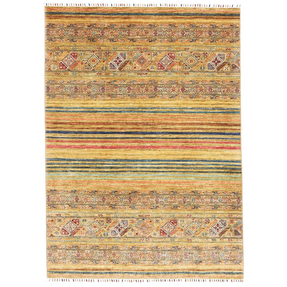 Tappeto Rubin Pakistan marrone grigio 148x205 Tappeto Rubin Pakistan marrone grigio 148x205