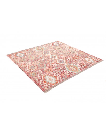 Tappeto Kilim Afghanistan giallo marrone 159x152