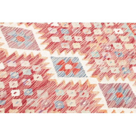 Tappeto Kilim Afghanistan bianco marrone 158x152