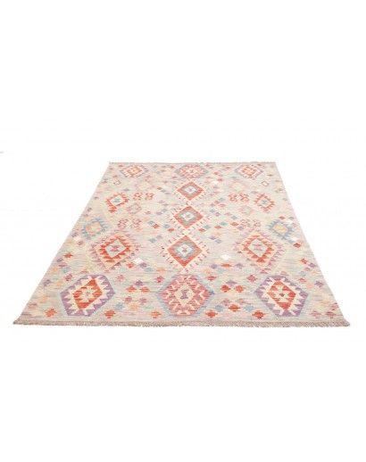 Tappeto Kilim Afghanistan bianco 150x208