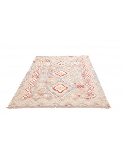 Tappeto Kilim Afghanistan bianco 154x207
