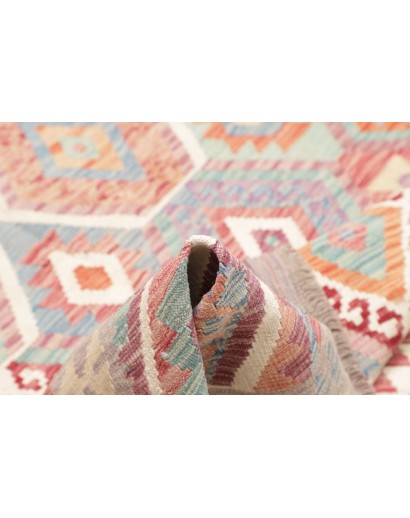 Tappeto Kilim Afghanistan beige marrone 157x191