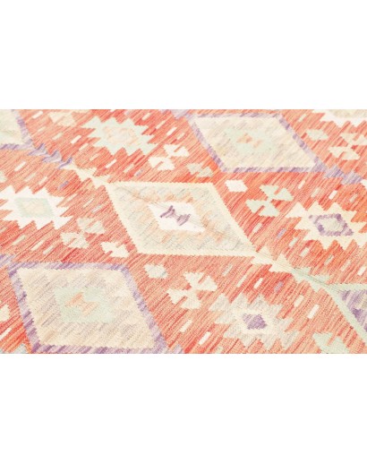 Tappeto Kilim Afghanistan giallo rosso 158x198