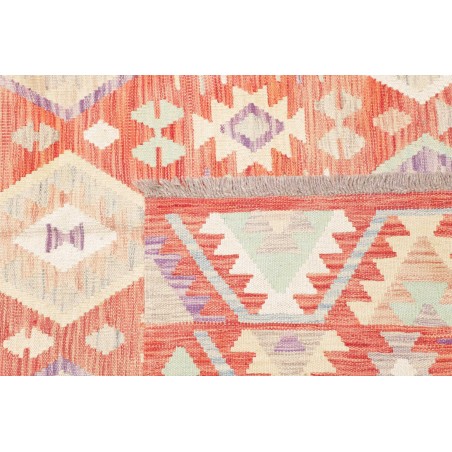 Tappeto Kilim Afghanistan giallo rosso 158x198