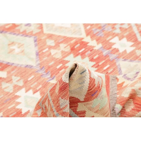 Tappeto Kilim Afghanistan giallo rosso 158x198