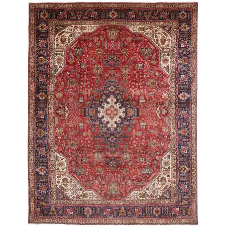 Tappeto Tabriz Persia marrone giallo 255x333