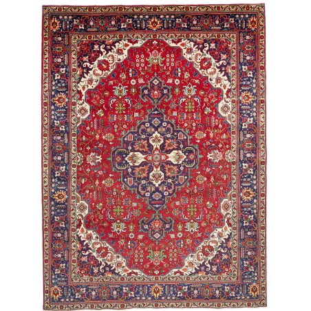 Tappeto Tabriz Persia marrone giallo 250x340