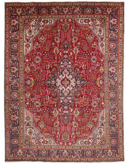 Tappeto Tabriz Persia marrone giallo 255x345