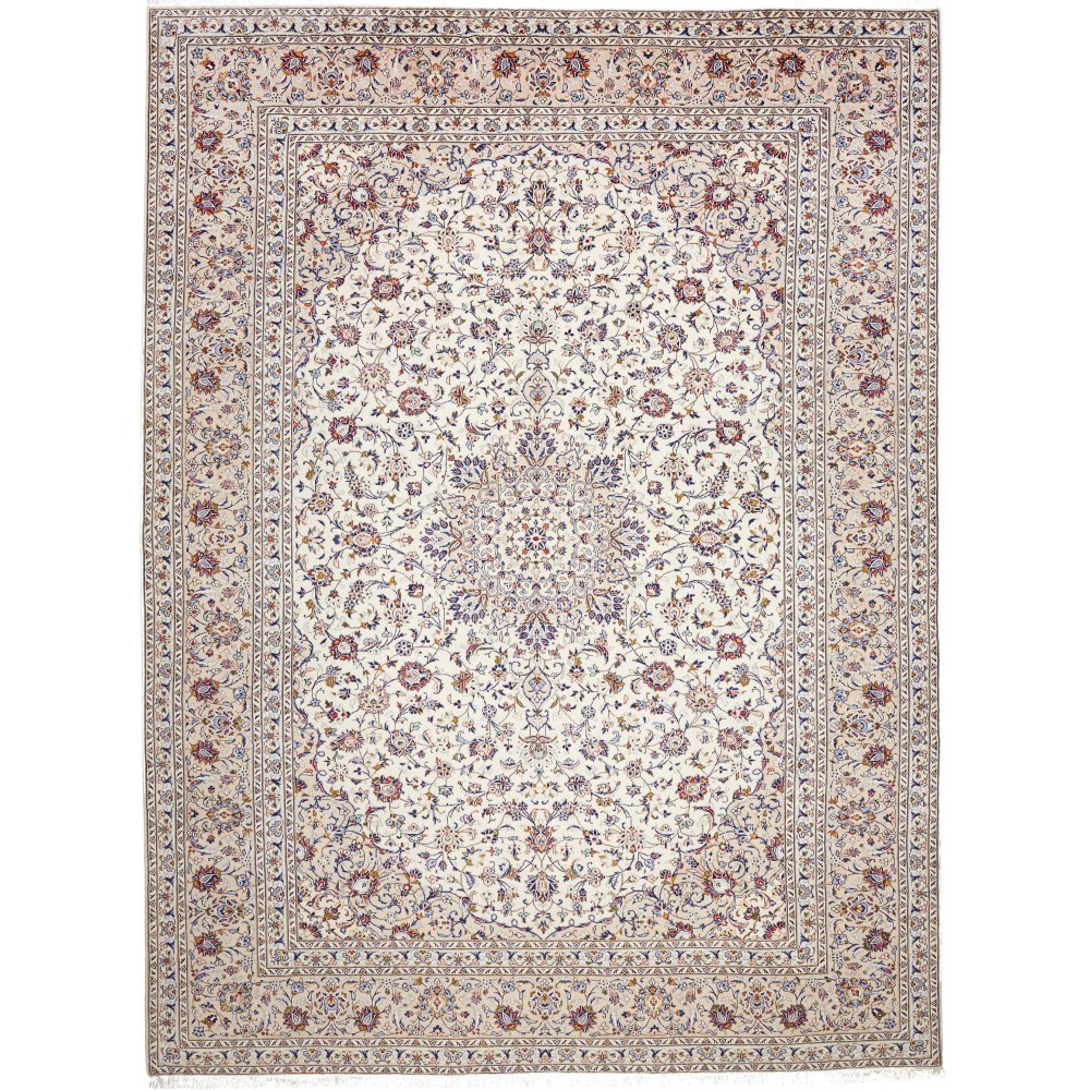 Tappeto Kashan Persia bianco grigio 295x395 Tappeto Kashan Persia bianco grigio 295x395
