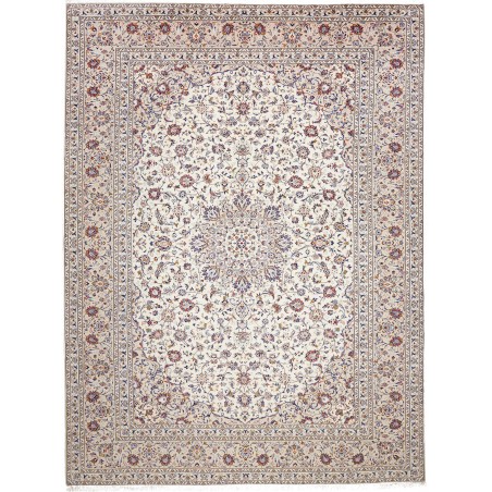 Tappeto Kashan Persia bianco grigio 295x395