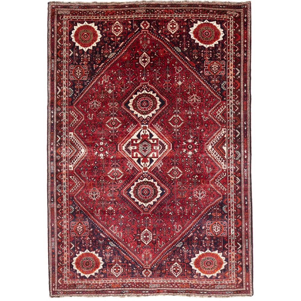 Tappeto Shiraz Persia marrone beige 220x315 Tappeto Shiraz Persia marrone beige 220x315