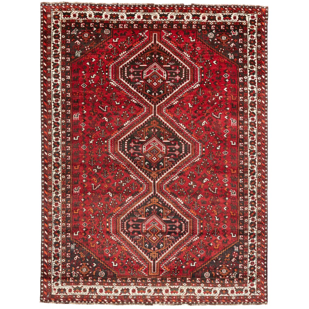 Tappeto Shiraz Persia marrone bianco 225x300 Tappeto Shiraz Persia marrone bianco 225x300