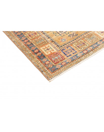 Tappeto Kazak Fine Pakistan marrone azzurro 147x190