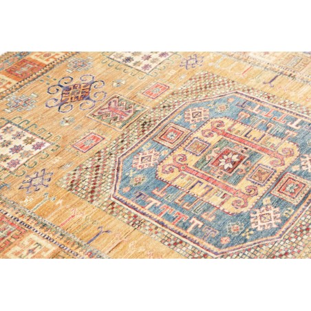 Tappeto Kazak Fine Pakistan marrone azzurro 147x190