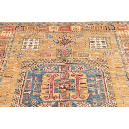 Tappeto Kazak Fine Pakistan marrone azzurro 147x190