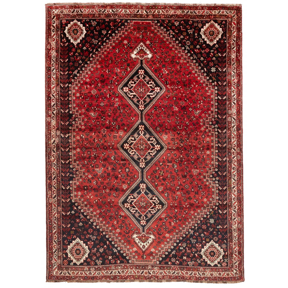 Tappeto Shiraz Persia marrone giallo 230x323 Tappeto Shiraz Persia marrone giallo 230x323