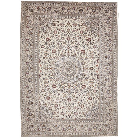Tappeto Kashan Persia bianco azzurro 290x403