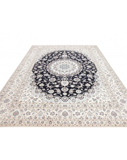 Tappeto Nain 6La Persia bianco grigio 253x353