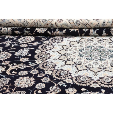 Tappeto Nain 6La Persia bianco grigio 253x353