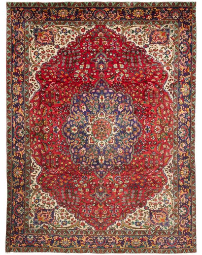 Tappeto Tabriz Persia marrone grigio 250x332