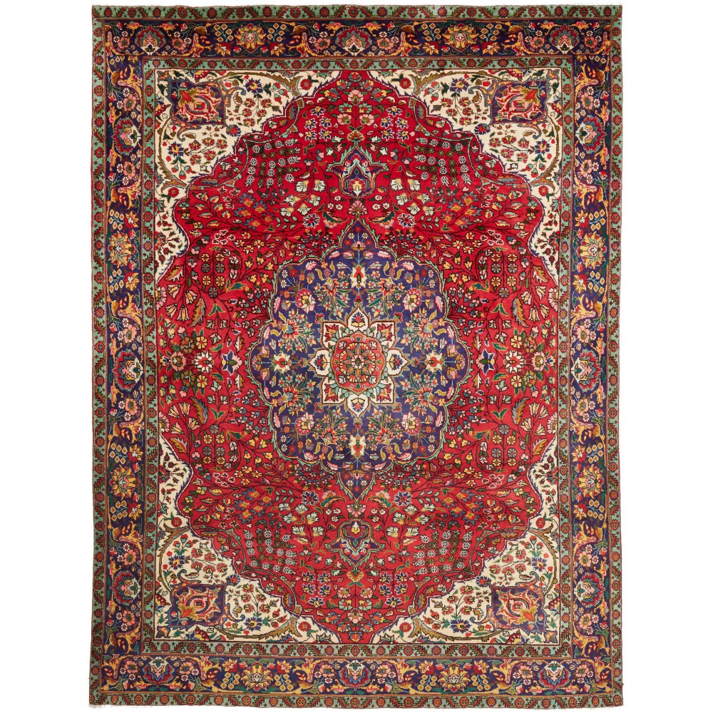 Tappeto Tabriz Persia marrone grigio 250x332 Tappeto Tabriz Persia marrone grigio 250x332