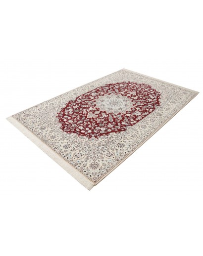 Tappeto Nain 6La Persia bianco grigio 155x235