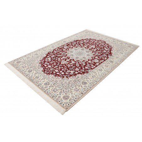 Tappeto Nain 6La Persia bianco grigio 155x235