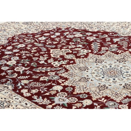 Tappeto Nain 6La Persia bianco grigio 155x235