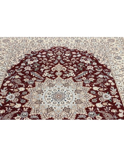 Tappeto Nain 6La Persia bianco grigio 155x235