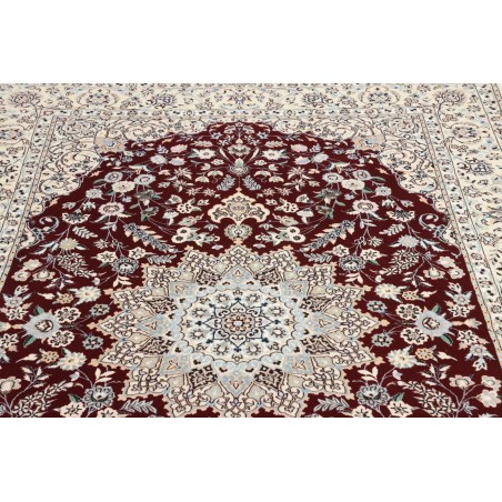 Tappeto Nain 6La Persia bianco grigio 155x235