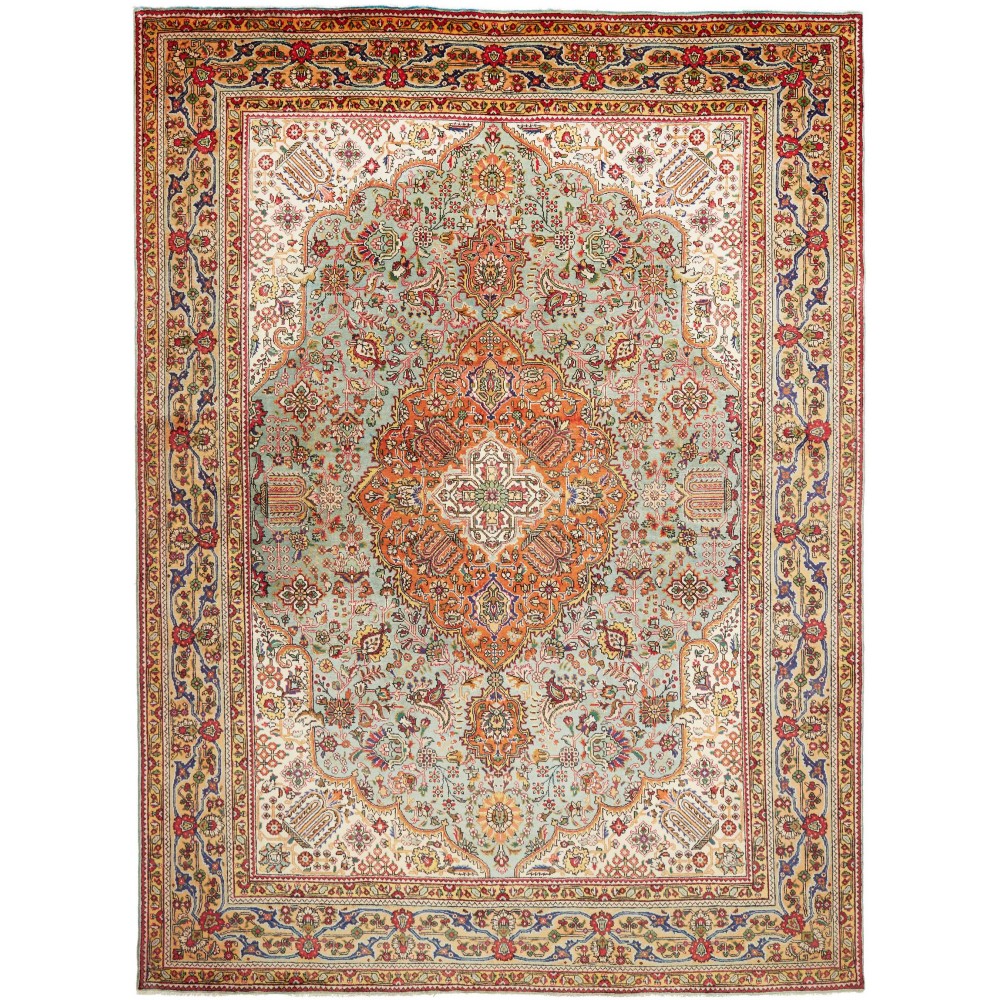 Tappeto Tabriz Persia marrone grigio 245x337 Tappeto Tabriz Persia marrone grigio 245x337