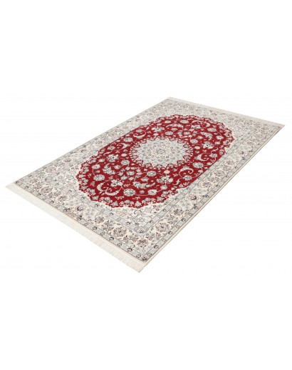 Tappeto Nain 6La Persia bianco grigio 130x198