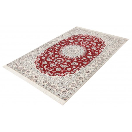 Tappeto Nain 6La Persia bianco grigio 130x198