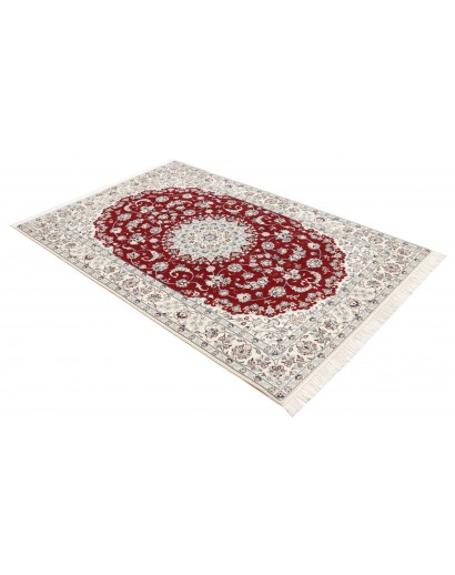 Tappeto Nain 6La Persia bianco grigio 130x198