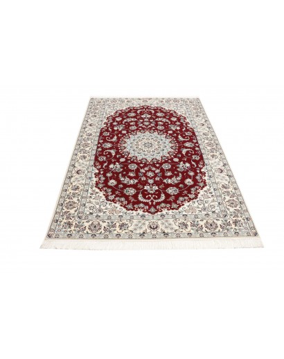 Tappeto Nain 6La Persia bianco grigio 130x198